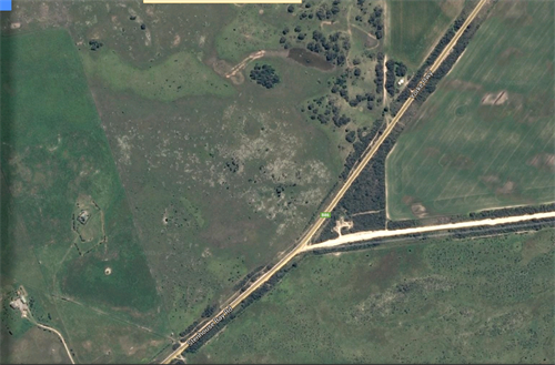 Figure 2: Powerlines and boundary fencing
